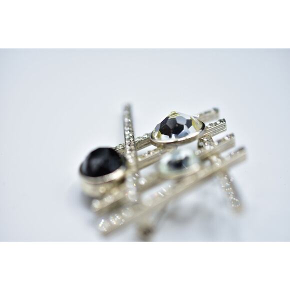 Jean Louis Scherrer Cabochon Pin Brooch JLS Modern Contemporary Designer Bin4 - Picture 9 of 12